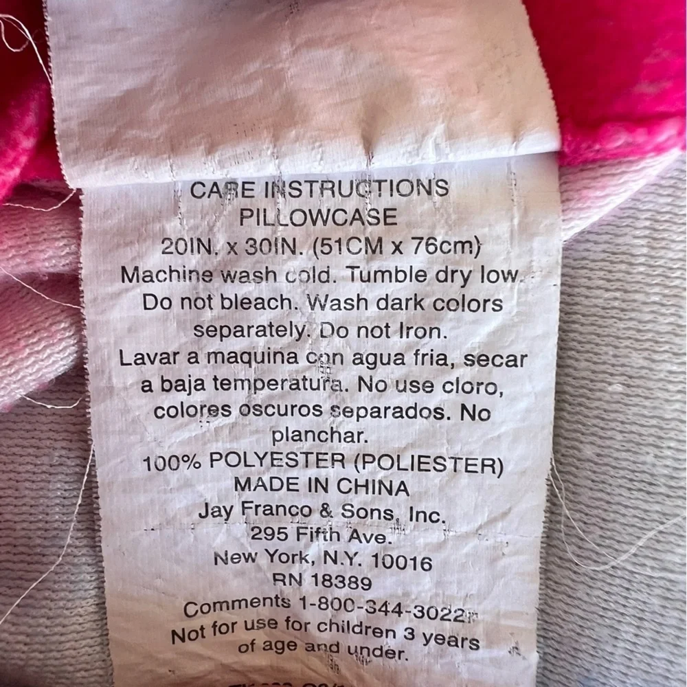 One Direction 1D Minky Plush Pillowcase 2013 Global Harry Liam Zayn Niall Louis